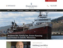 Tablet Screenshot of dahlberglaw.com